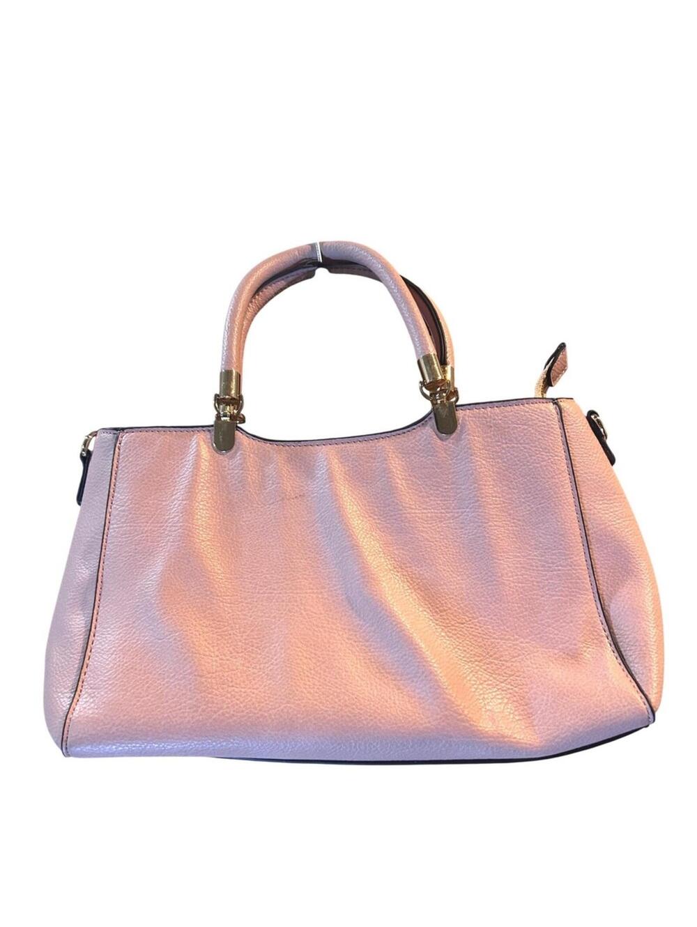 Charming Light‎ Pink Leather Handbag - Your New Favorite Arm Candy!
